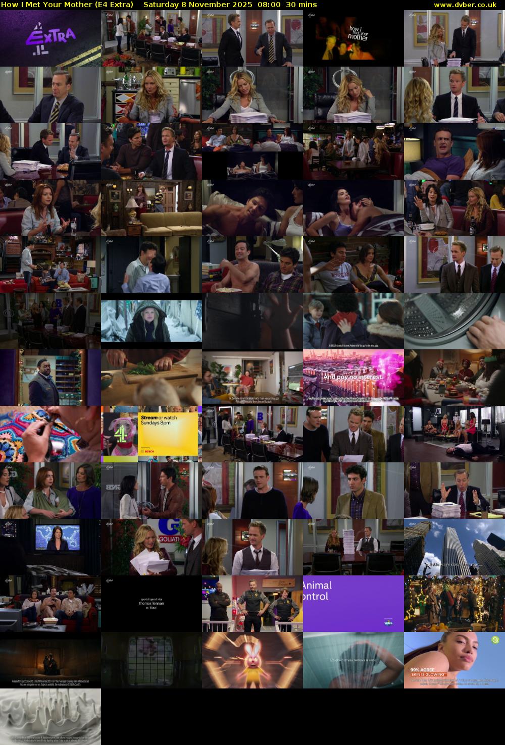 How I Met Your Mother (E4 Extra) Saturday 8 November 2025 08:00 - 08:30