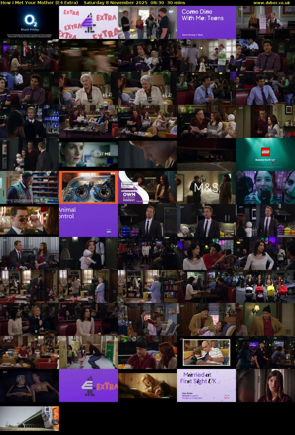 How I Met Your Mother (E4 Extra) Saturday 8 November 2025 08:30 - 09:00