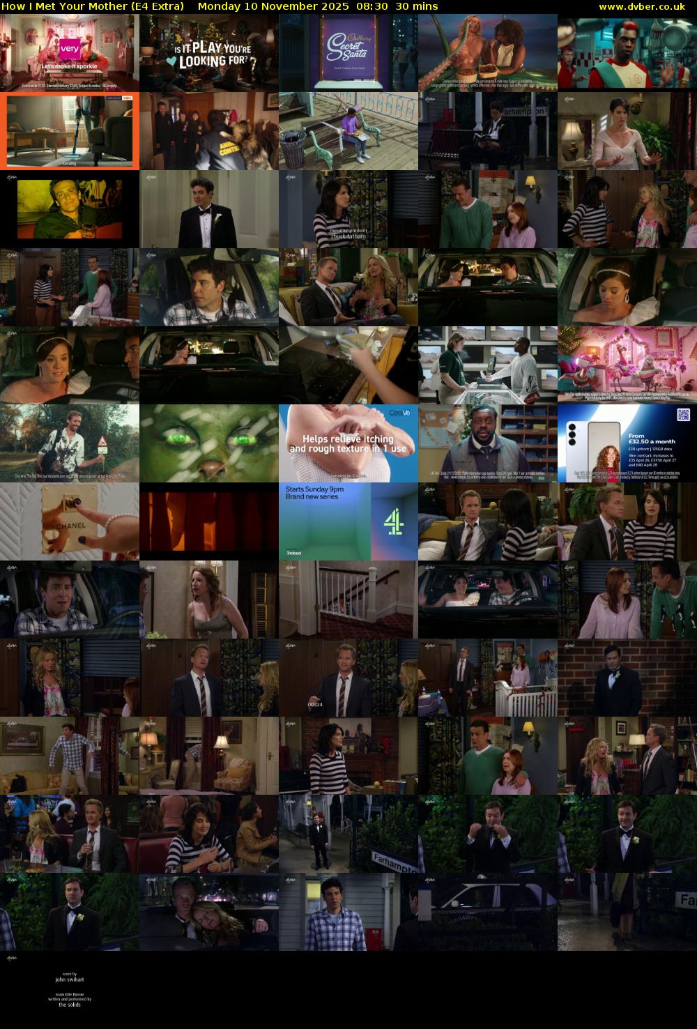 How I Met Your Mother (E4 Extra) Monday 10 November 2025 08:30 - 09:00