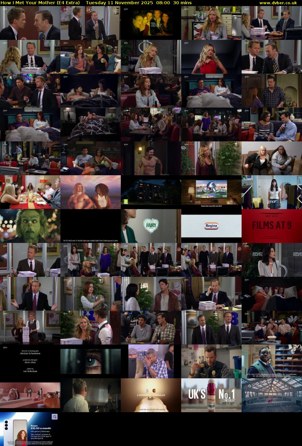 How I Met Your Mother (E4 Extra) Tuesday 11 November 2025 08:00 - 08:30
