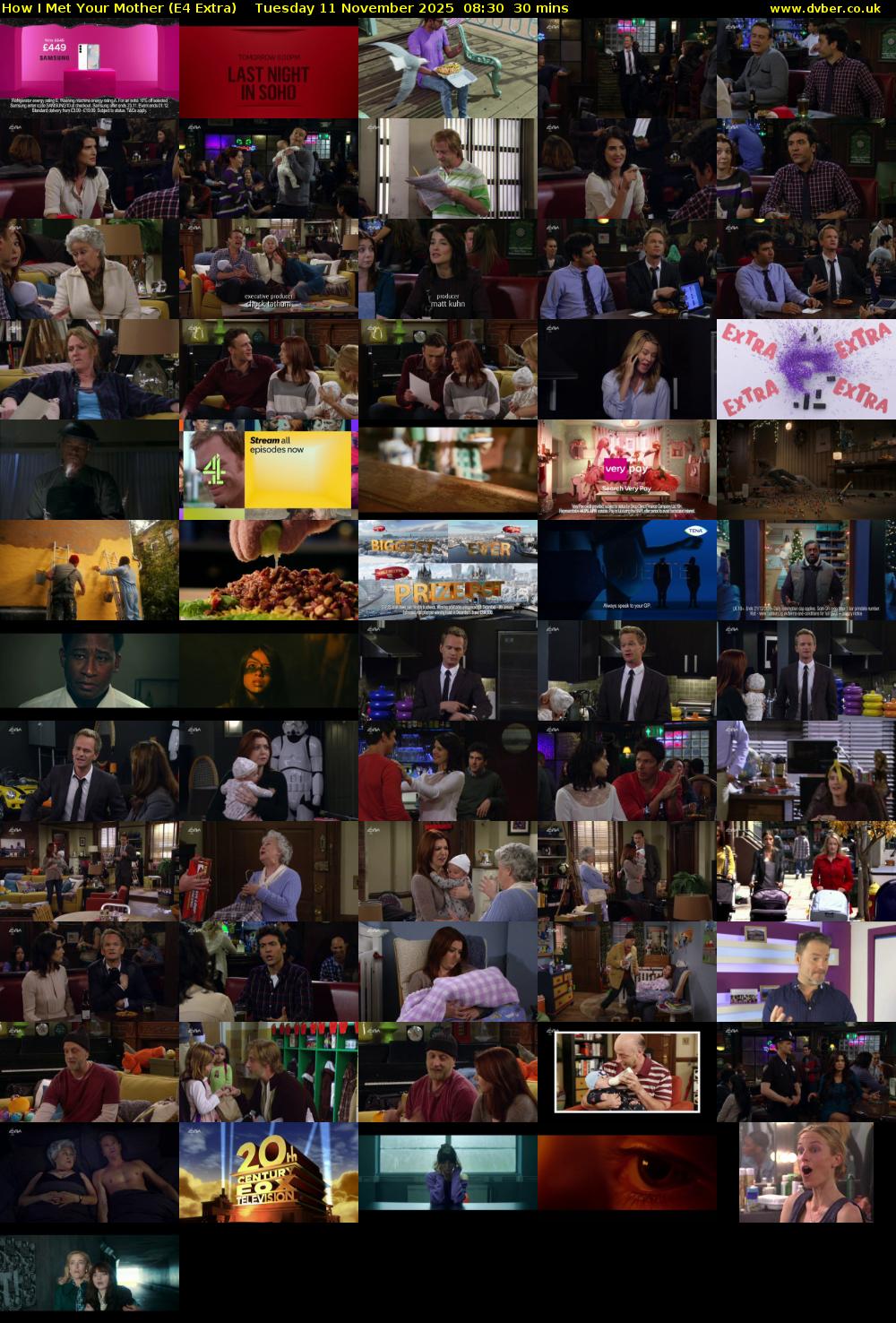 How I Met Your Mother (E4 Extra) Tuesday 11 November 2025 08:30 - 09:00