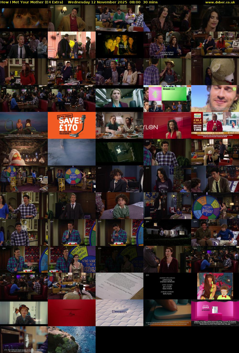 How I Met Your Mother (E4 Extra) Wednesday 12 November 2025 08:00 - 08:30