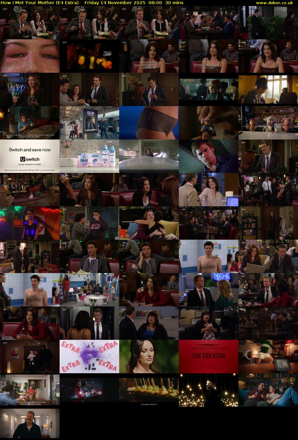 How I Met Your Mother (E4 Extra) Friday 14 November 2025 08:00 - 08:30