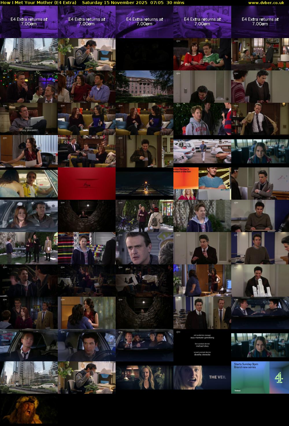 How I Met Your Mother (E4 Extra) Saturday 15 November 2025 07:05 - 07:35