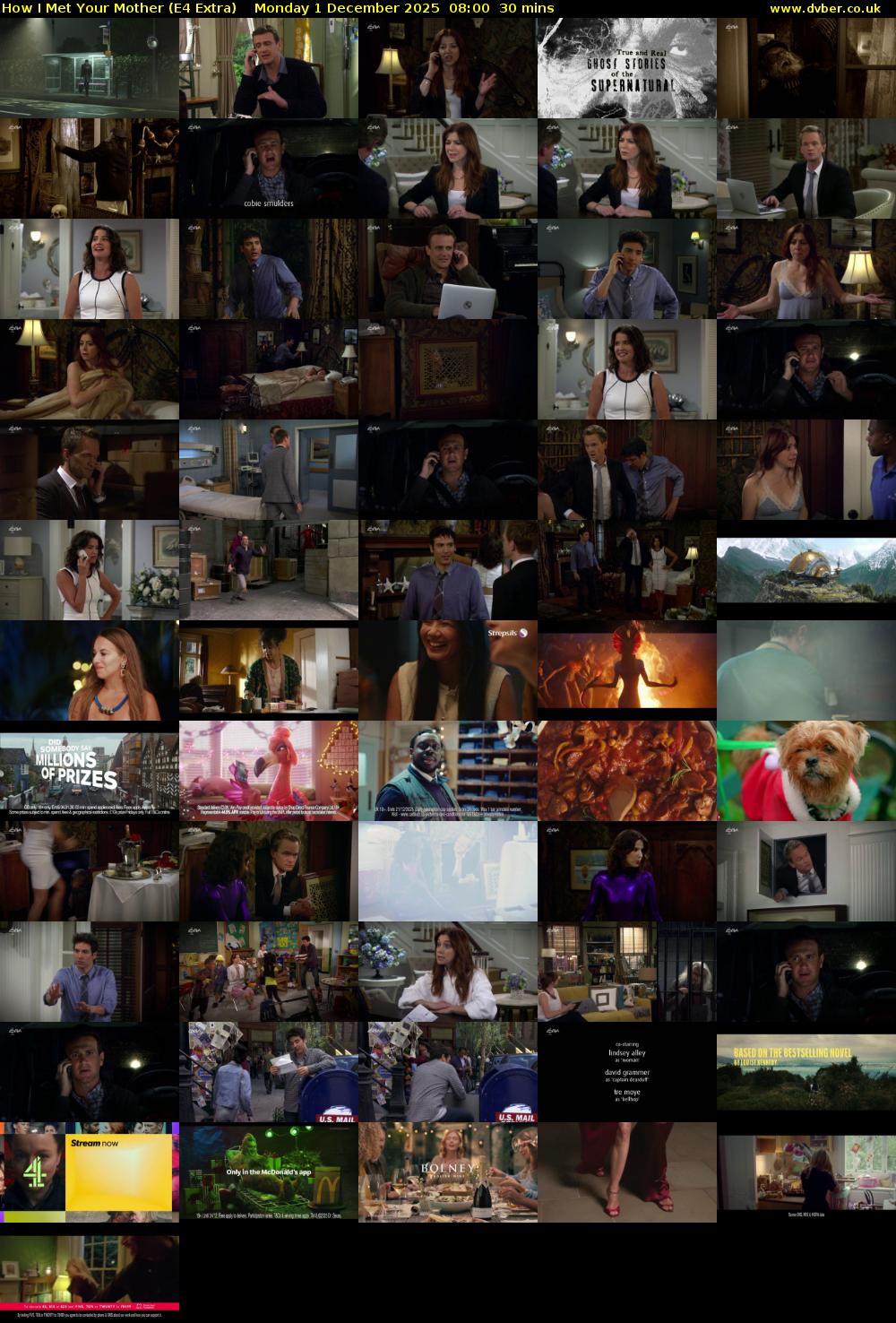 How I Met Your Mother (E4 Extra) Monday 1 December 2025 08:00 - 08:30