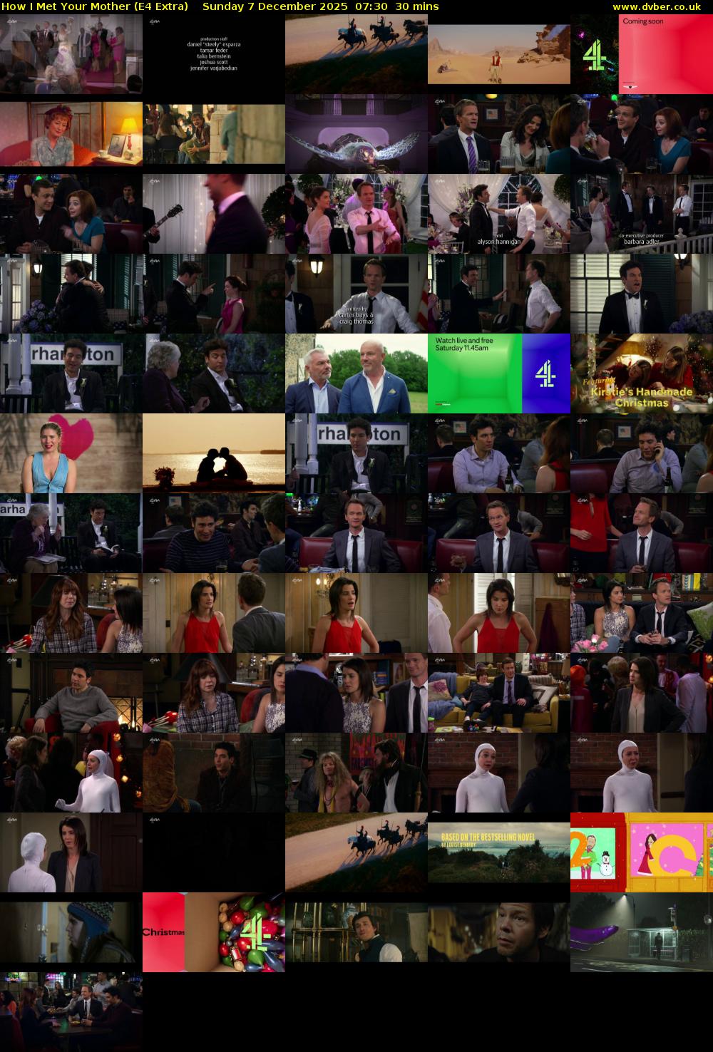 How I Met Your Mother (E4 Extra) Sunday 7 December 2025 07:30 - 08:00