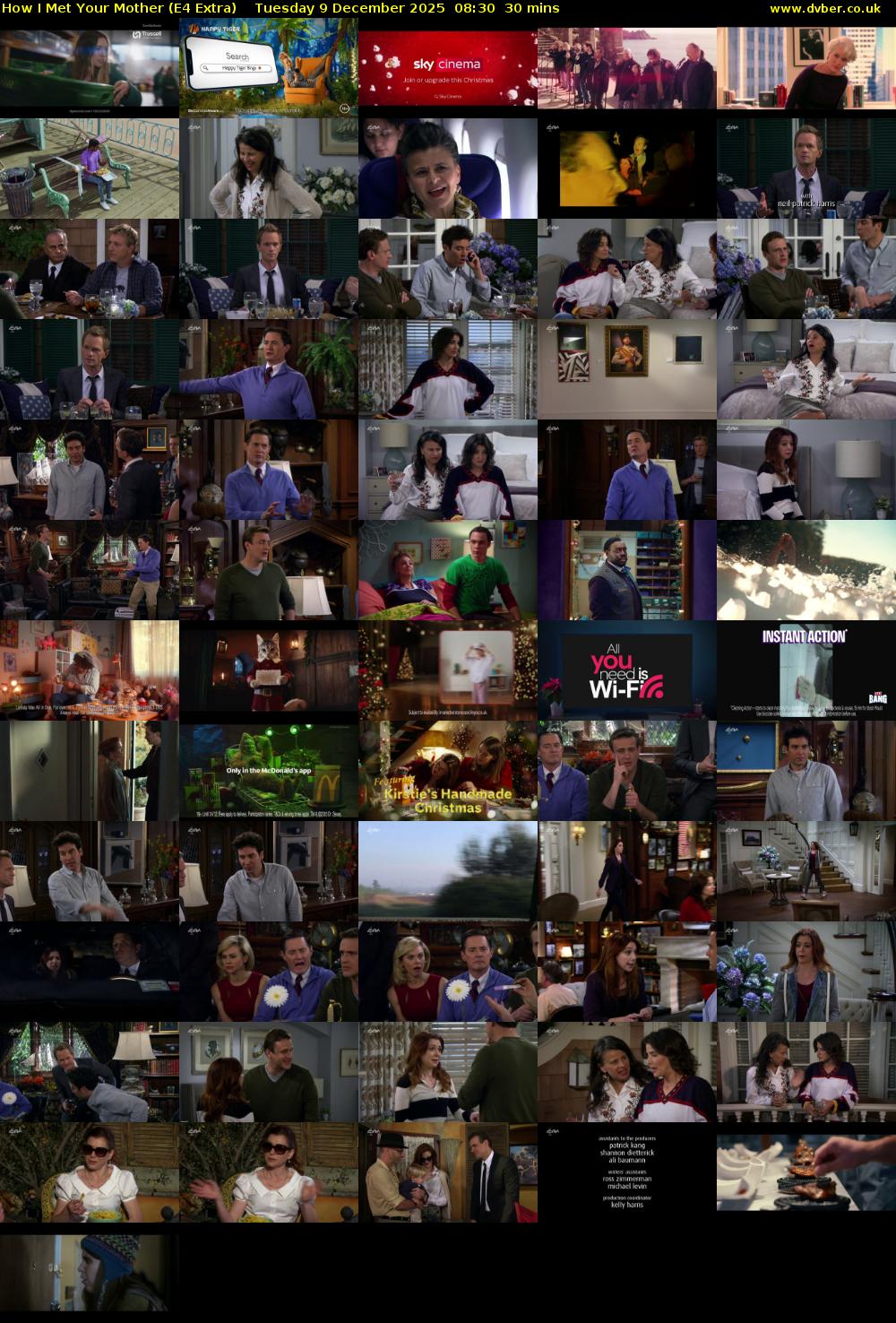 How I Met Your Mother (E4 Extra) Tuesday 9 December 2025 08:30 - 09:00