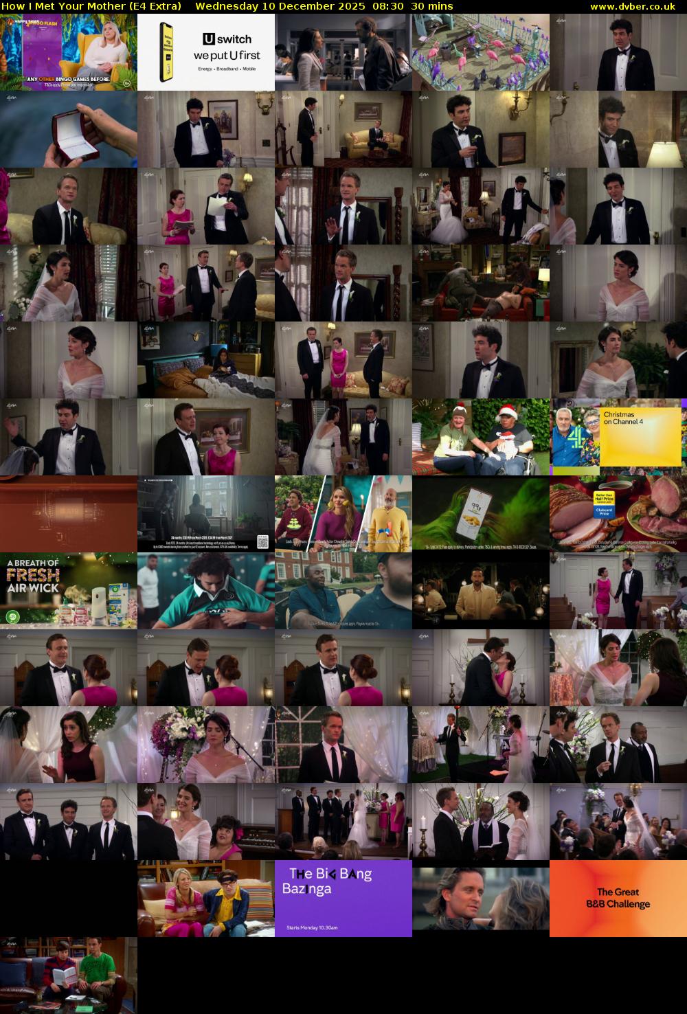 How I Met Your Mother (E4 Extra) Wednesday 10 December 2025 08:30 - 09:00