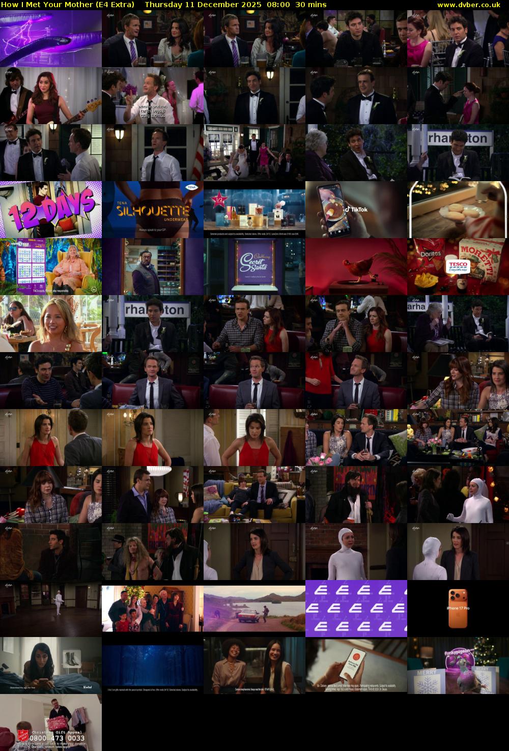 How I Met Your Mother (E4 Extra) Thursday 11 December 2025 08:00 - 08:30