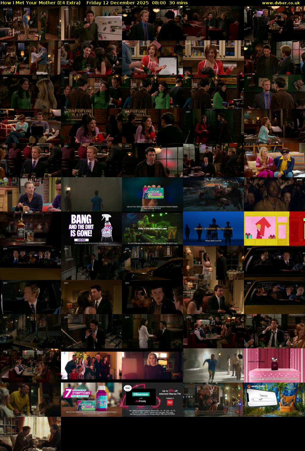 How I Met Your Mother (E4 Extra) Friday 12 December 2025 08:00 - 08:30