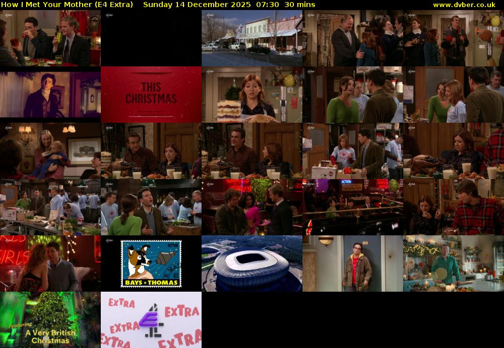 How I Met Your Mother (E4 Extra) Sunday 14 December 2025 07:30 - 08:00