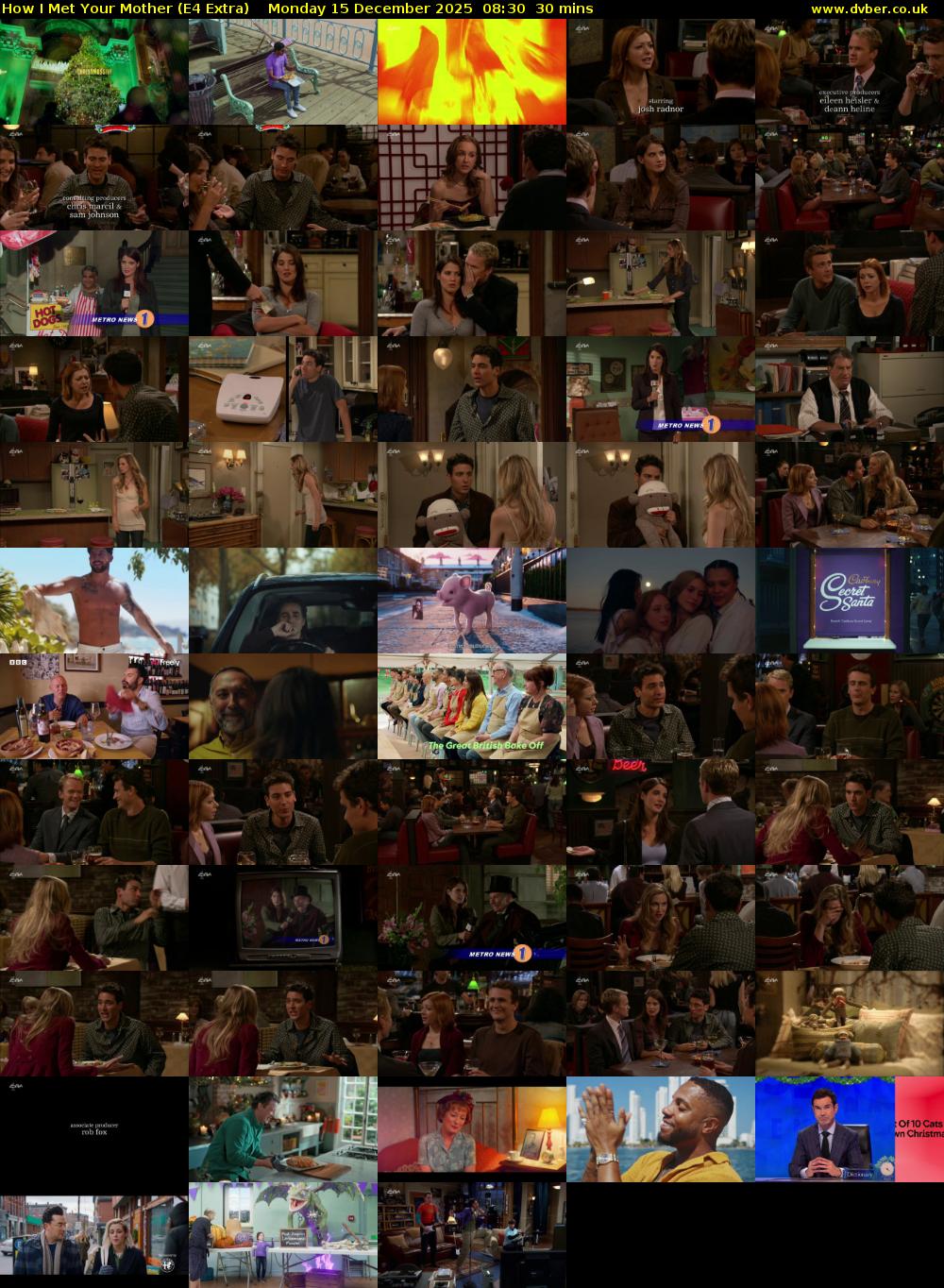 How I Met Your Mother (E4 Extra) Monday 15 December 2025 08:30 - 09:00