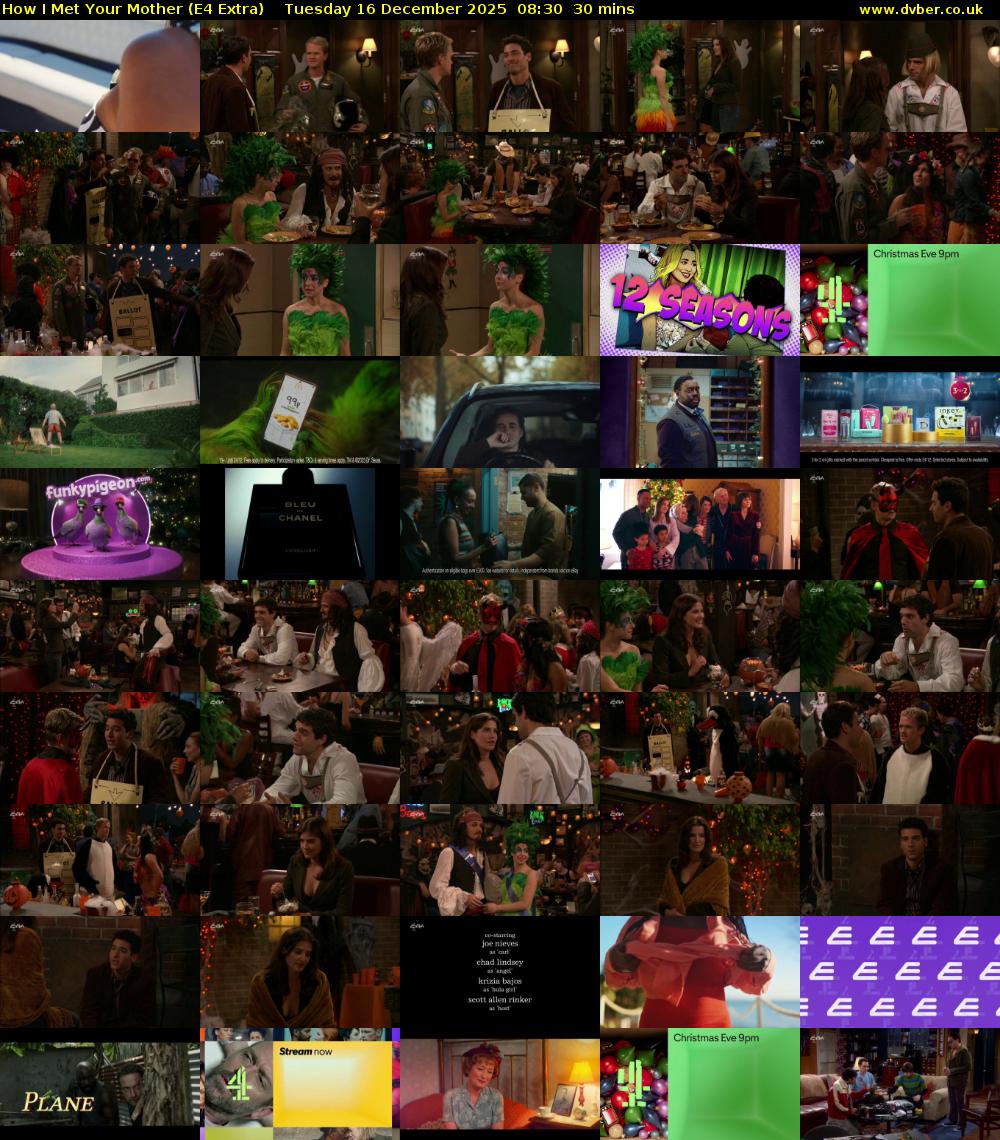 How I Met Your Mother (E4 Extra) Tuesday 16 December 2025 08:30 - 09:00