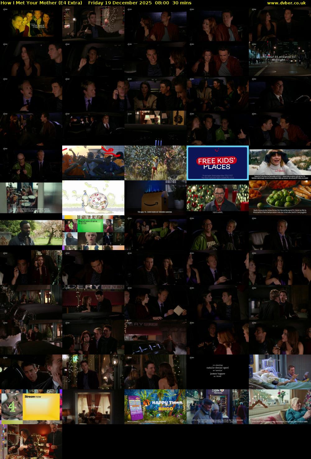 How I Met Your Mother (E4 Extra) Friday 19 December 2025 08:00 - 08:30