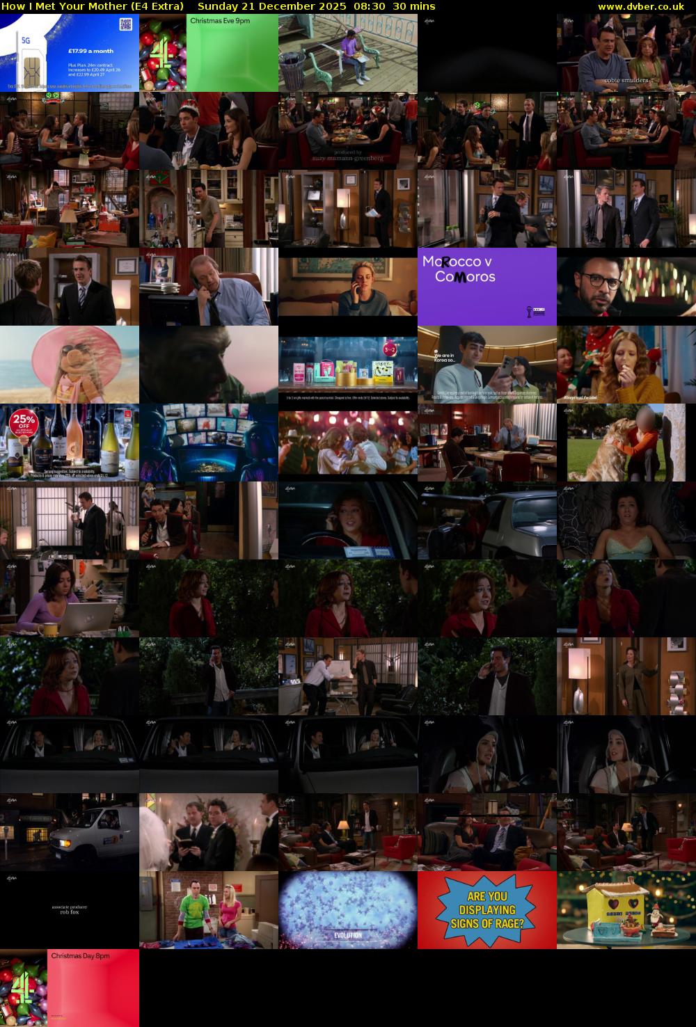How I Met Your Mother (E4 Extra) Sunday 21 December 2025 08:30 - 09:00