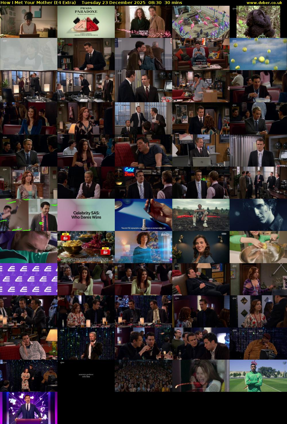 How I Met Your Mother (E4 Extra) Tuesday 23 December 2025 08:30 - 09:00