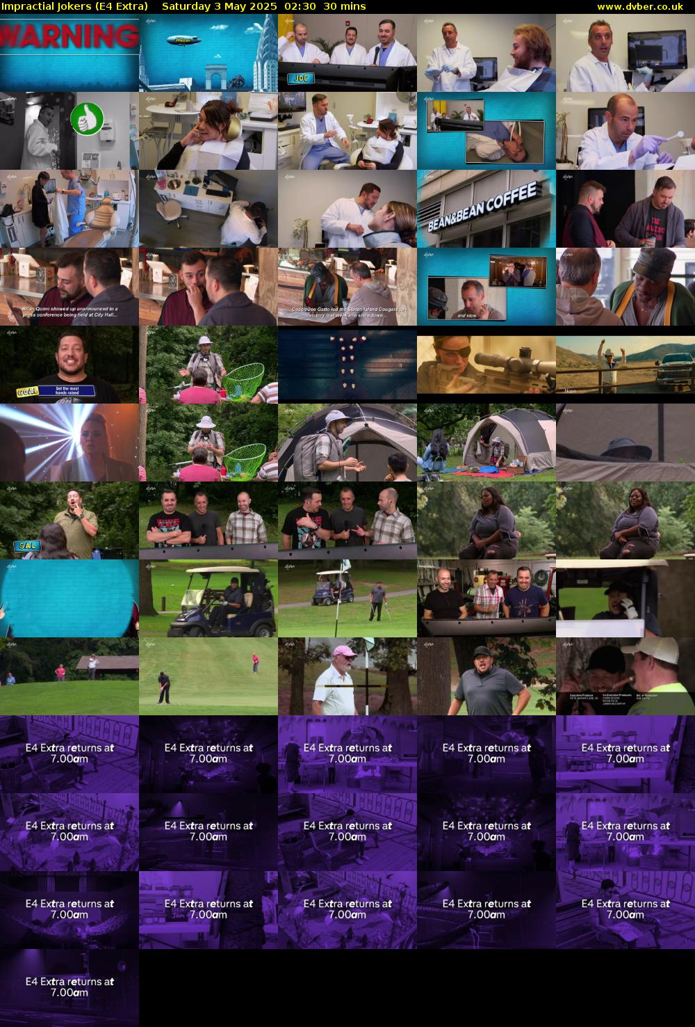 Impractial Jokers (E4 Extra) Saturday 3 May 2025 02:30 - 03:00