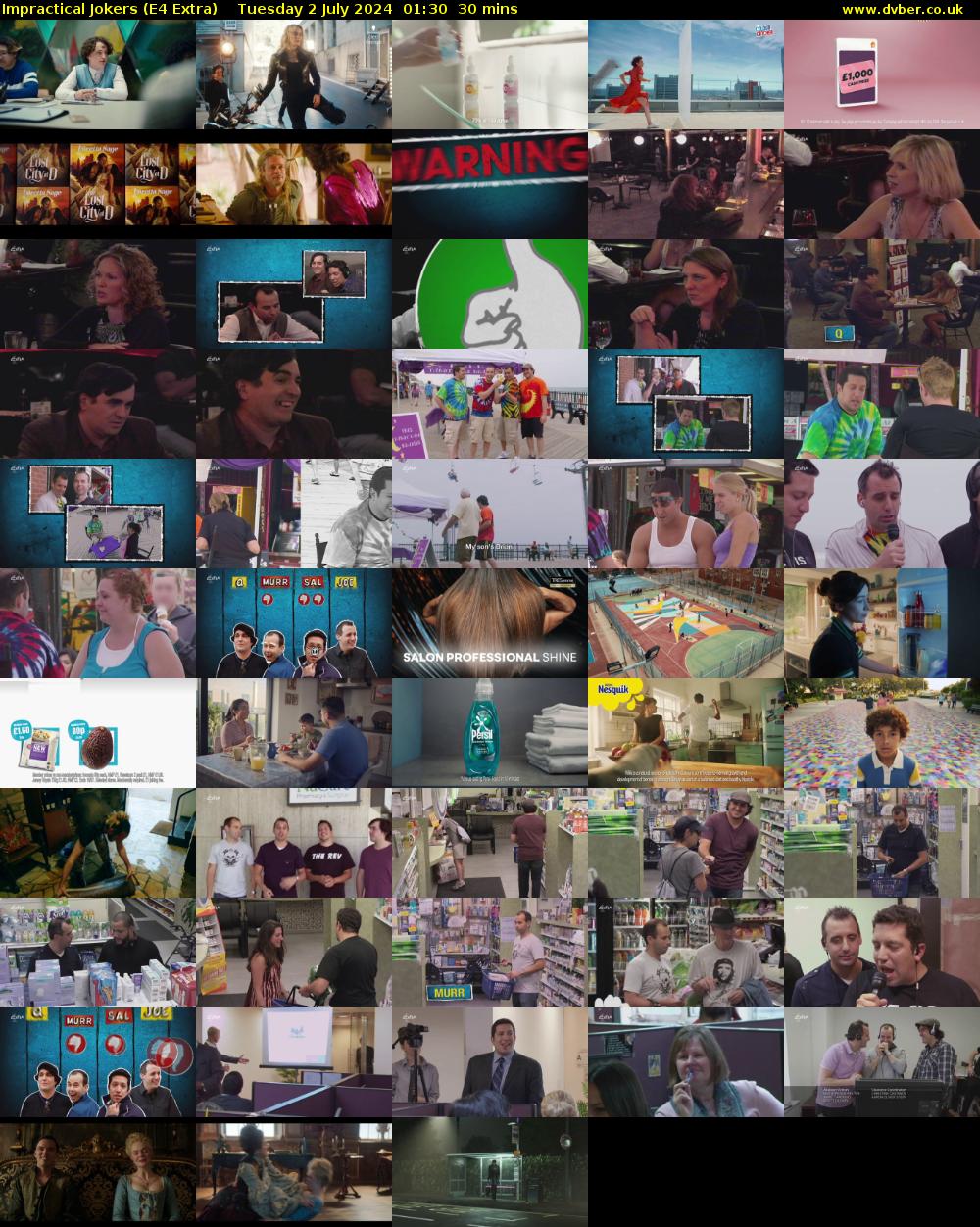 Impractical Jokers (E4 Extra) Tuesday 2 July 2024 01:30 - 02:00