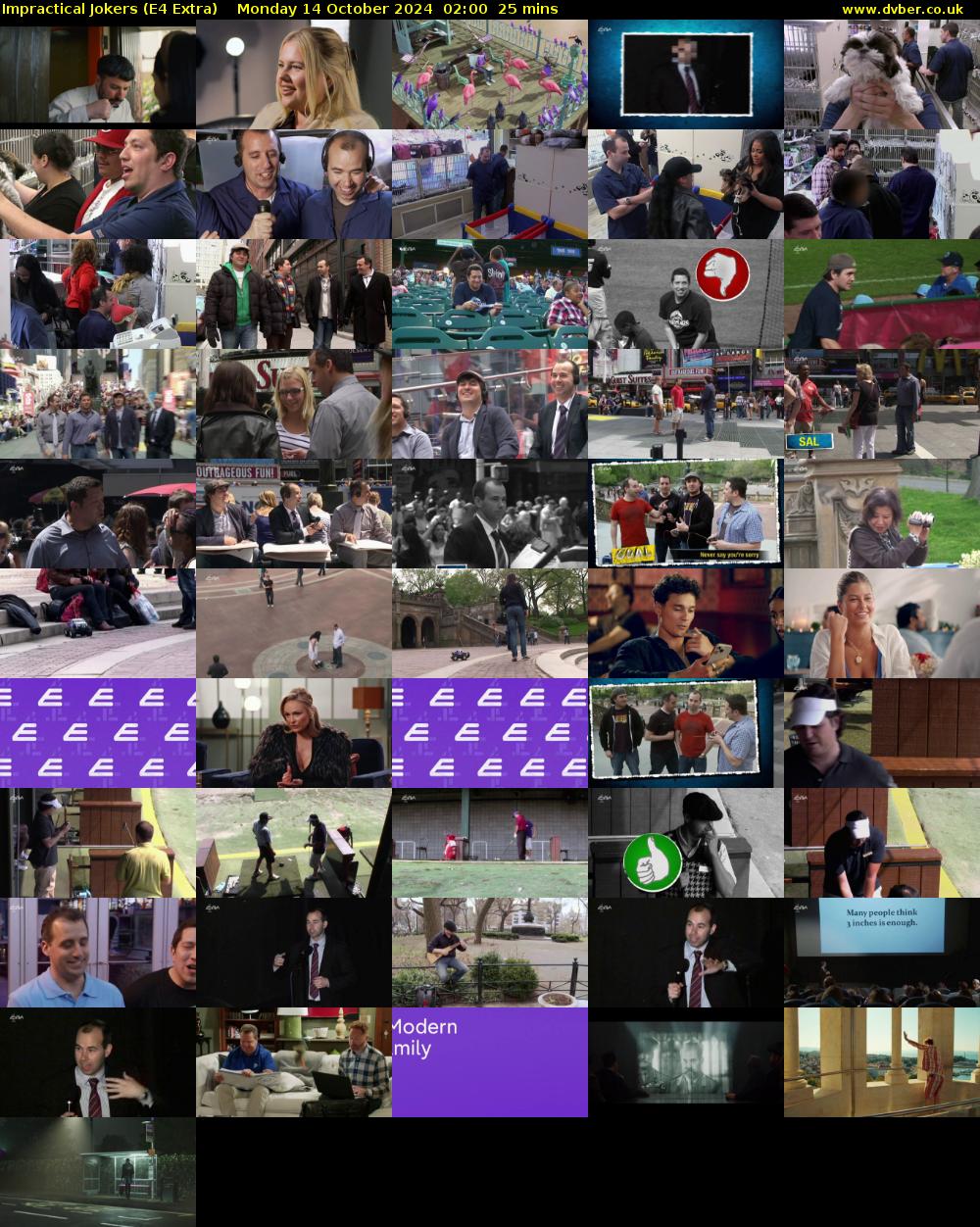 Impractical Jokers (E4 Extra) Monday 14 October 2024 02:00 - 02:25