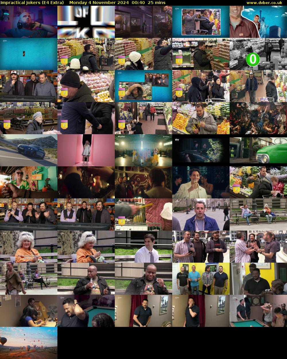 Impractical Jokers (E4 Extra) Monday 4 November 2024 00:40 - 01:05
