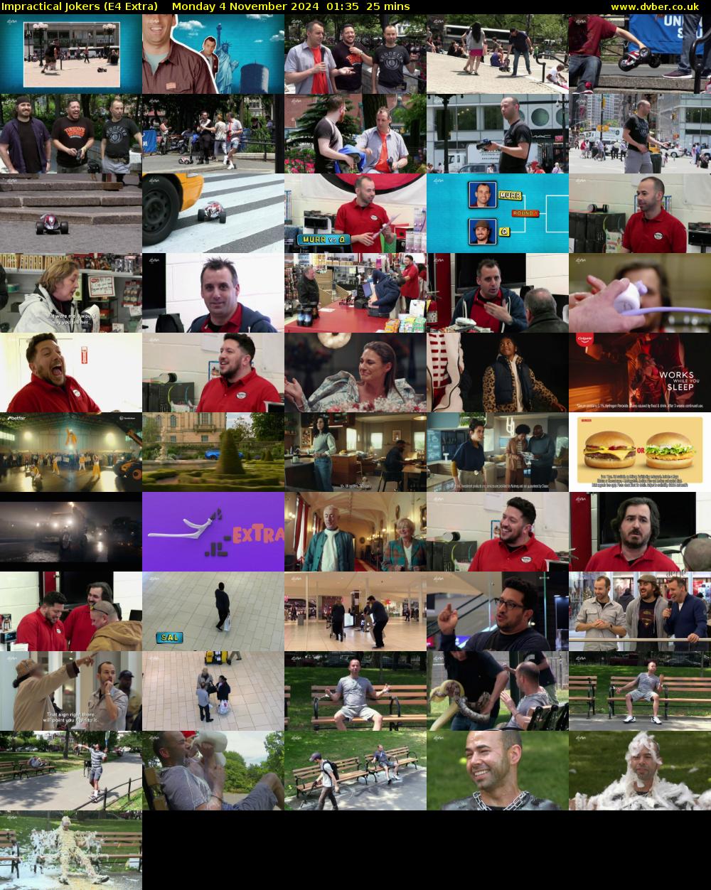 Impractical Jokers (E4 Extra) Monday 4 November 2024 01:35 - 02:00