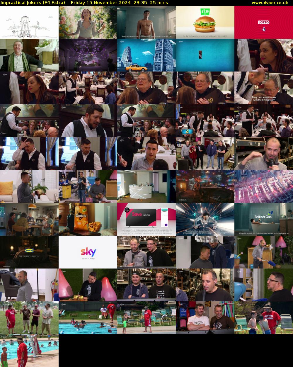 Impractical Jokers (E4 Extra) Friday 15 November 2024 23:35 - 00:00