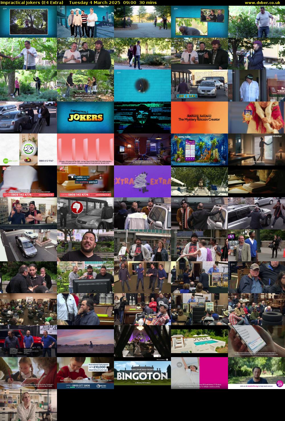 Impractical Jokers (E4 Extra) Tuesday 4 March 2025 09:00 - 09:30