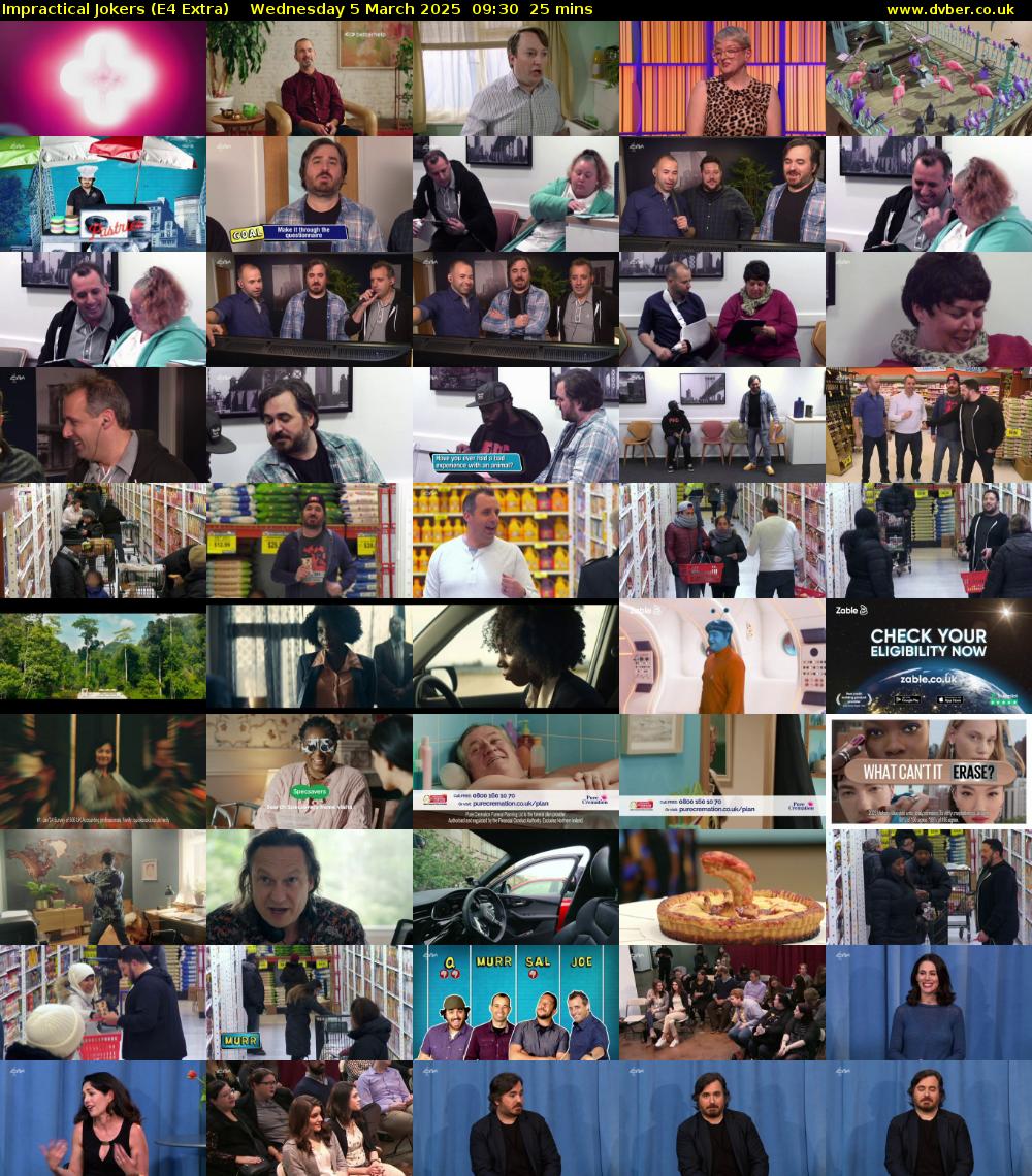 Impractical Jokers (E4 Extra) Wednesday 5 March 2025 09:30 - 09:55