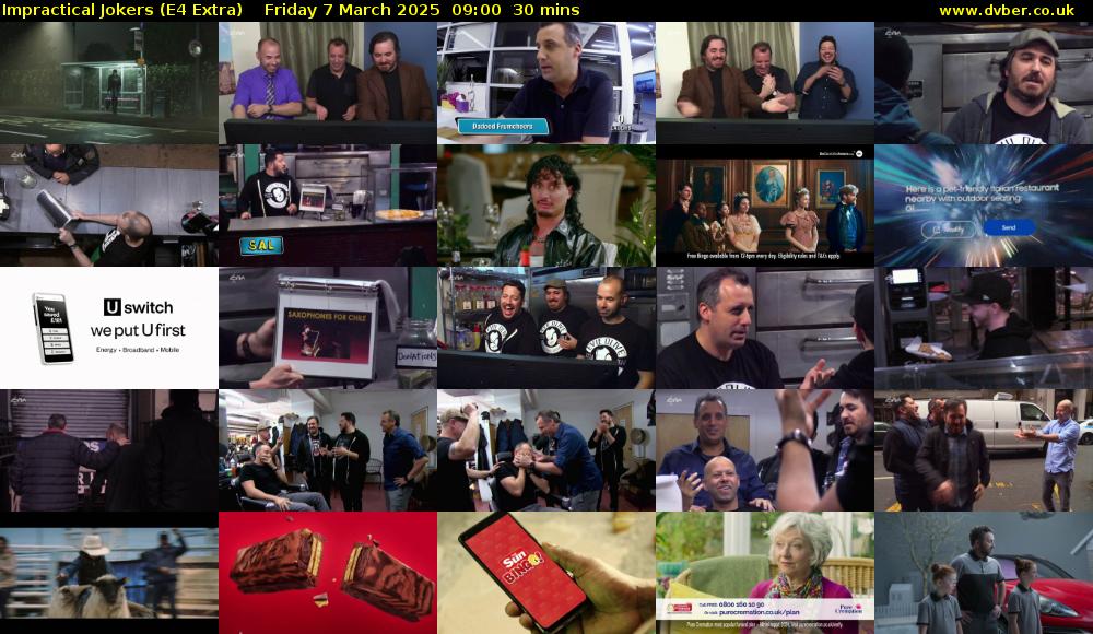 Impractical Jokers (E4 Extra) Friday 7 March 2025 09:00 - 09:30