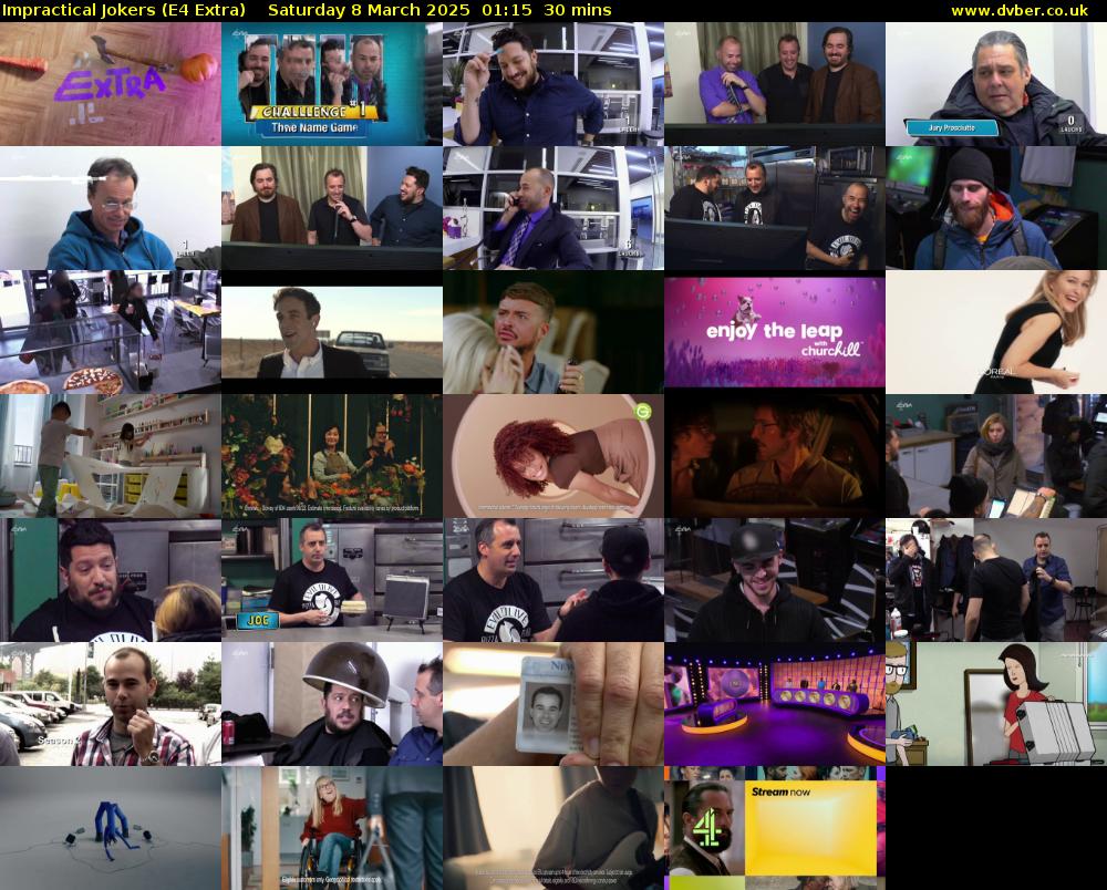 Impractical Jokers (E4 Extra) Saturday 8 March 2025 01:15 - 01:45