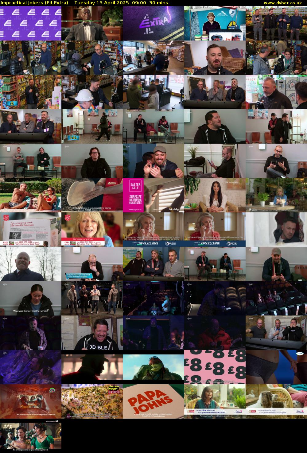 Impractical Jokers (E4 Extra) Tuesday 15 April 2025 09:00 - 09:30