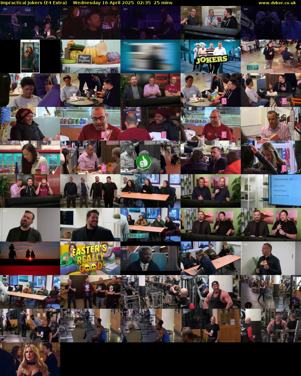 Impractical Jokers (E4 Extra) Wednesday 16 April 2025 02:35 - 03:00