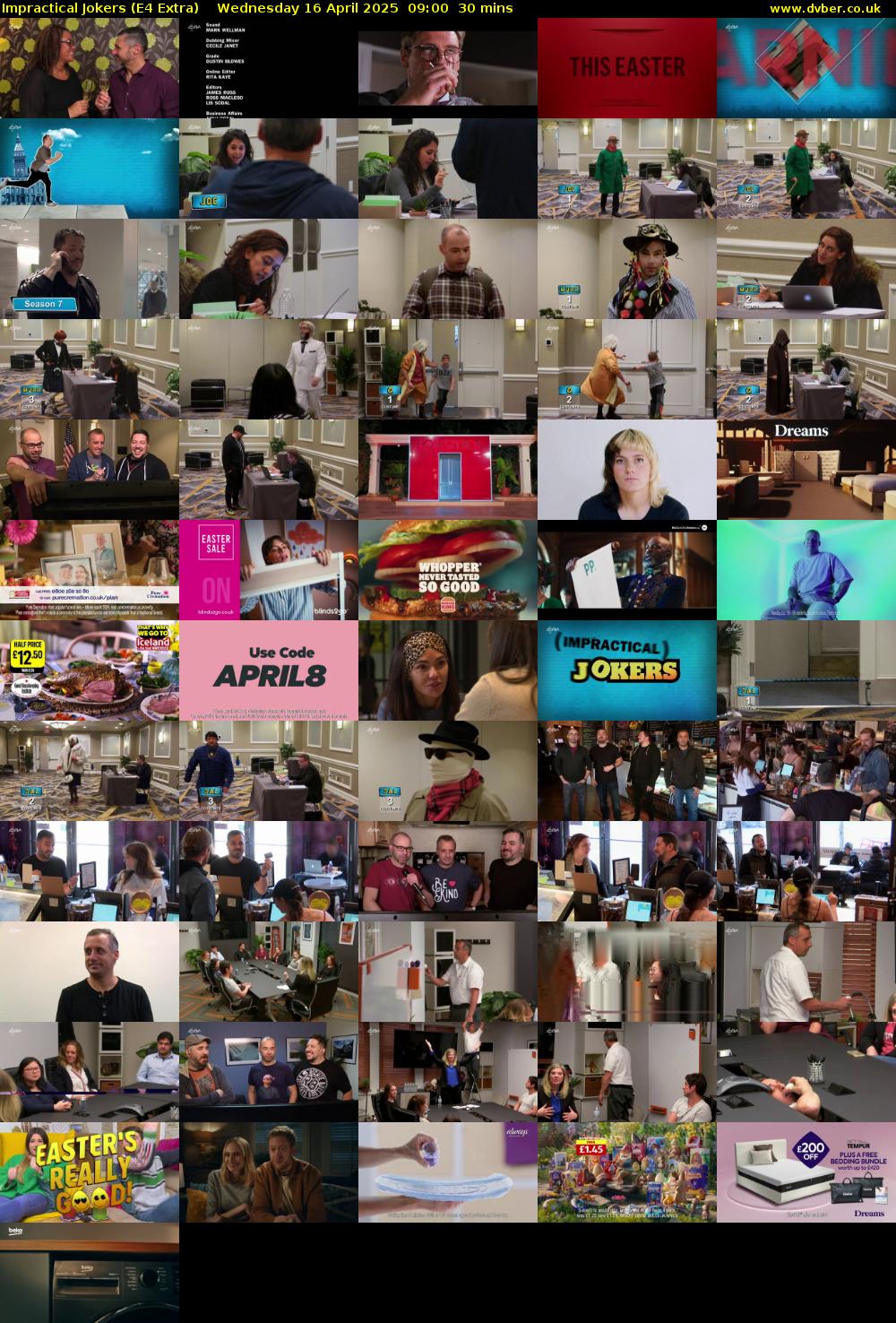 Impractical Jokers (E4 Extra) Wednesday 16 April 2025 09:00 - 09:30