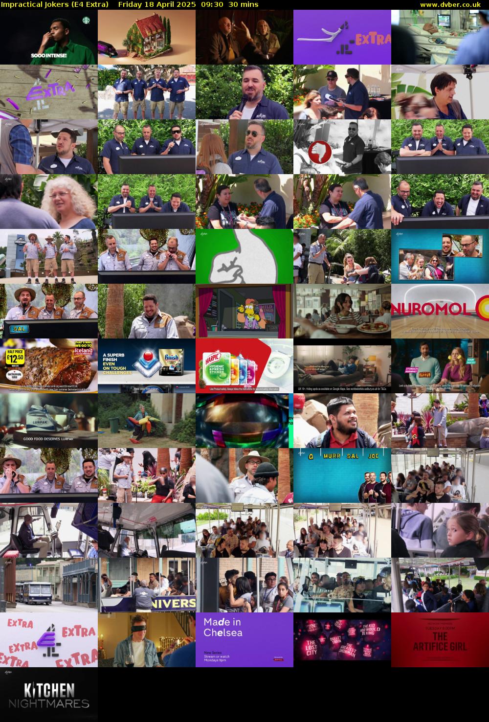 Impractical Jokers (E4 Extra) Friday 18 April 2025 09:30 - 10:00