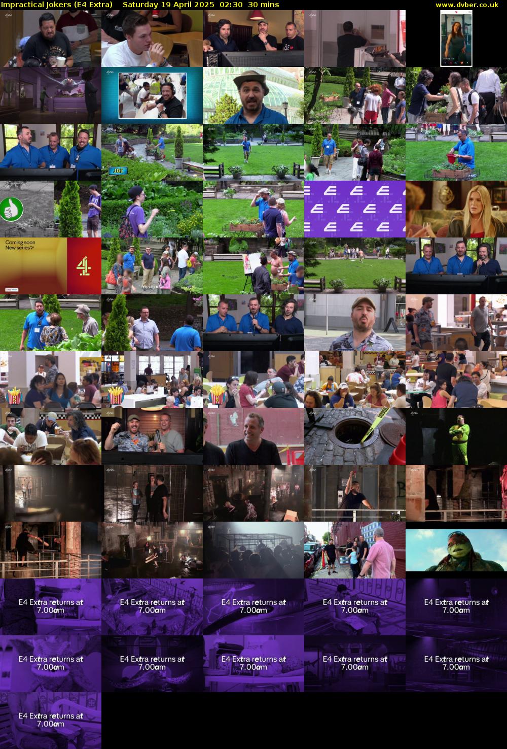 Impractical Jokers (E4 Extra) Saturday 19 April 2025 02:30 - 03:00