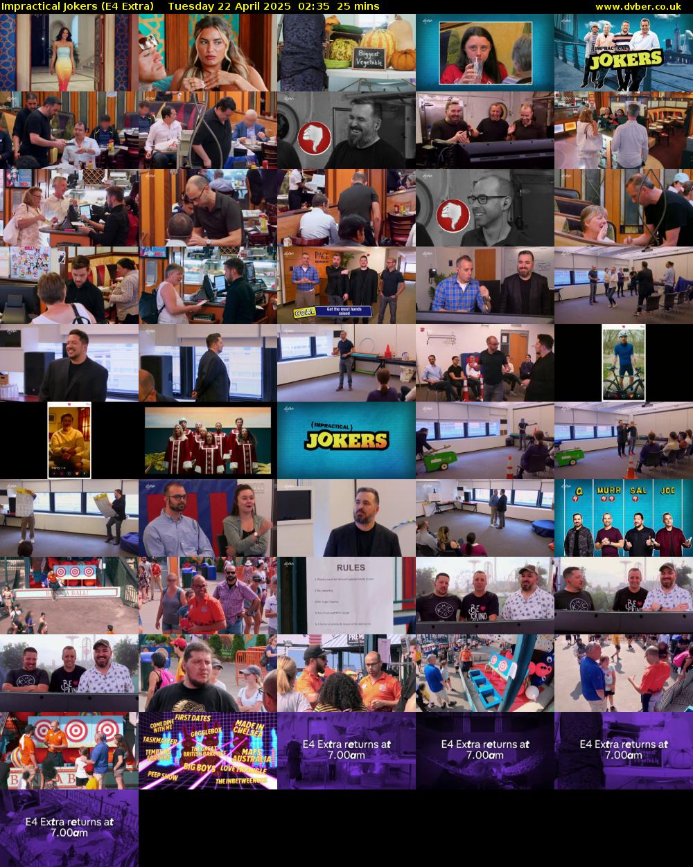 Impractical Jokers (E4 Extra) Tuesday 22 April 2025 02:35 - 03:00