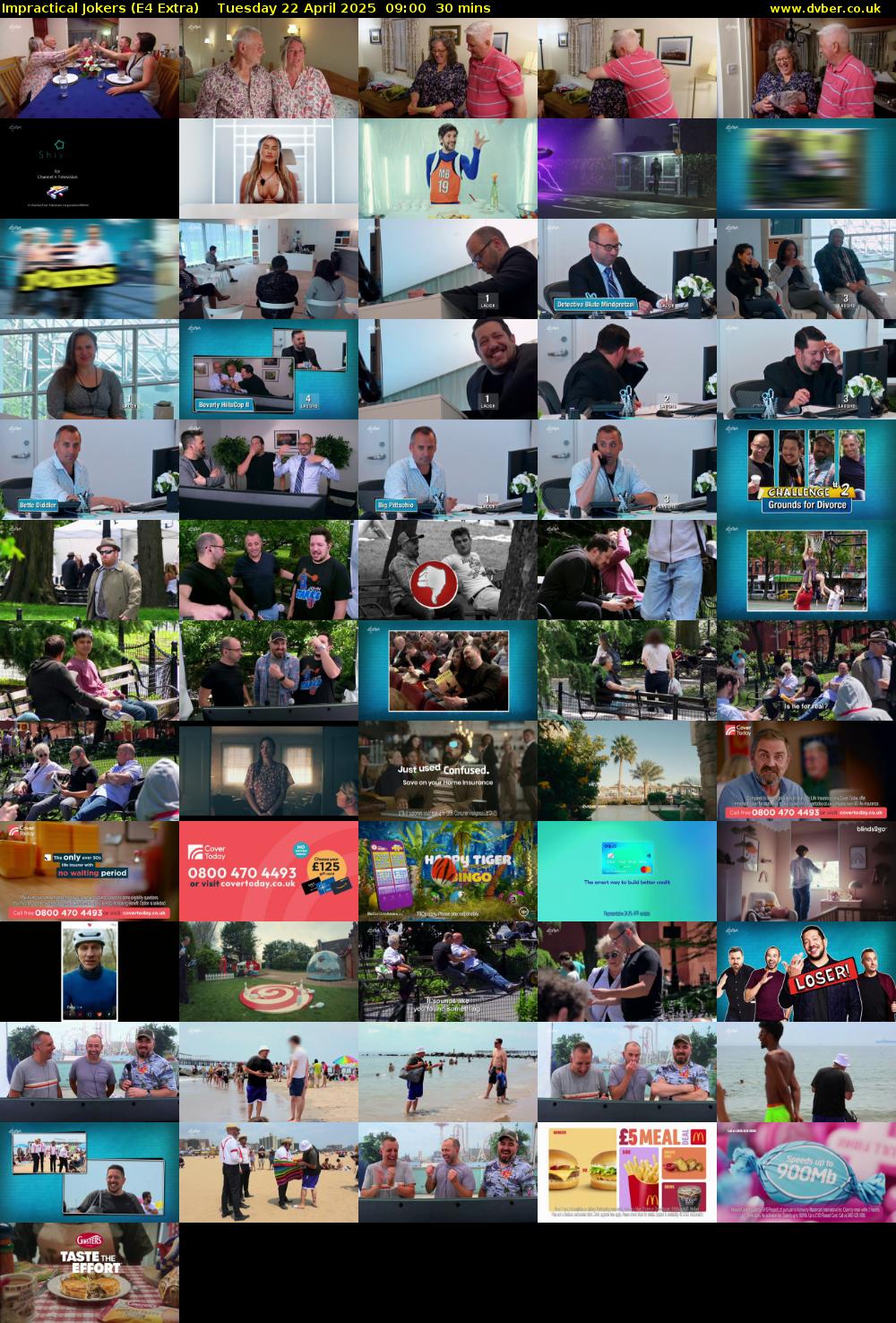 Impractical Jokers (E4 Extra) Tuesday 22 April 2025 09:00 - 09:30