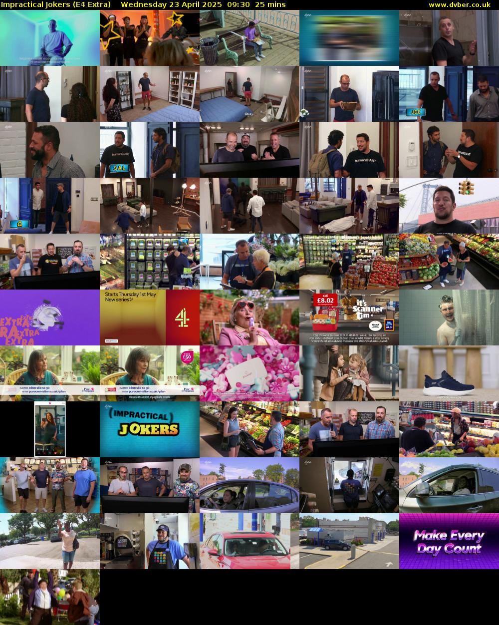 Impractical Jokers (E4 Extra) Wednesday 23 April 2025 09:30 - 09:55