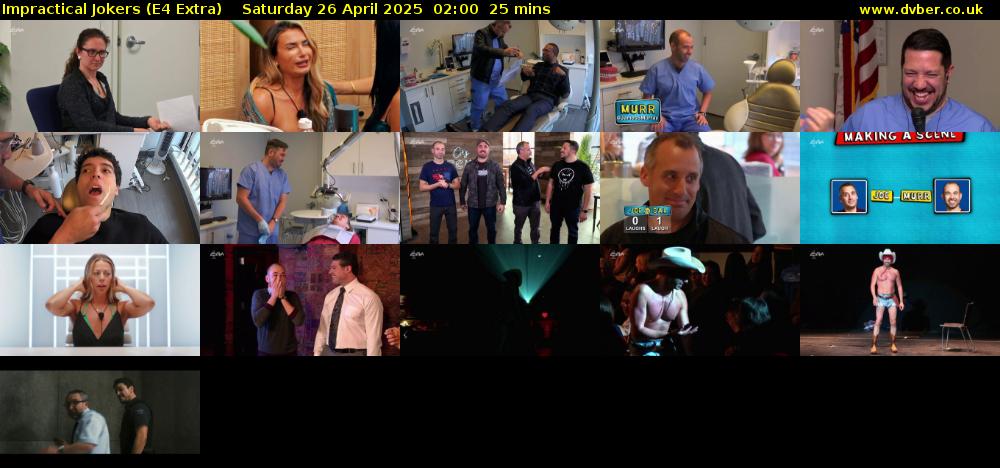 Impractical Jokers (E4 Extra) Saturday 26 April 2025 02:00 - 02:25