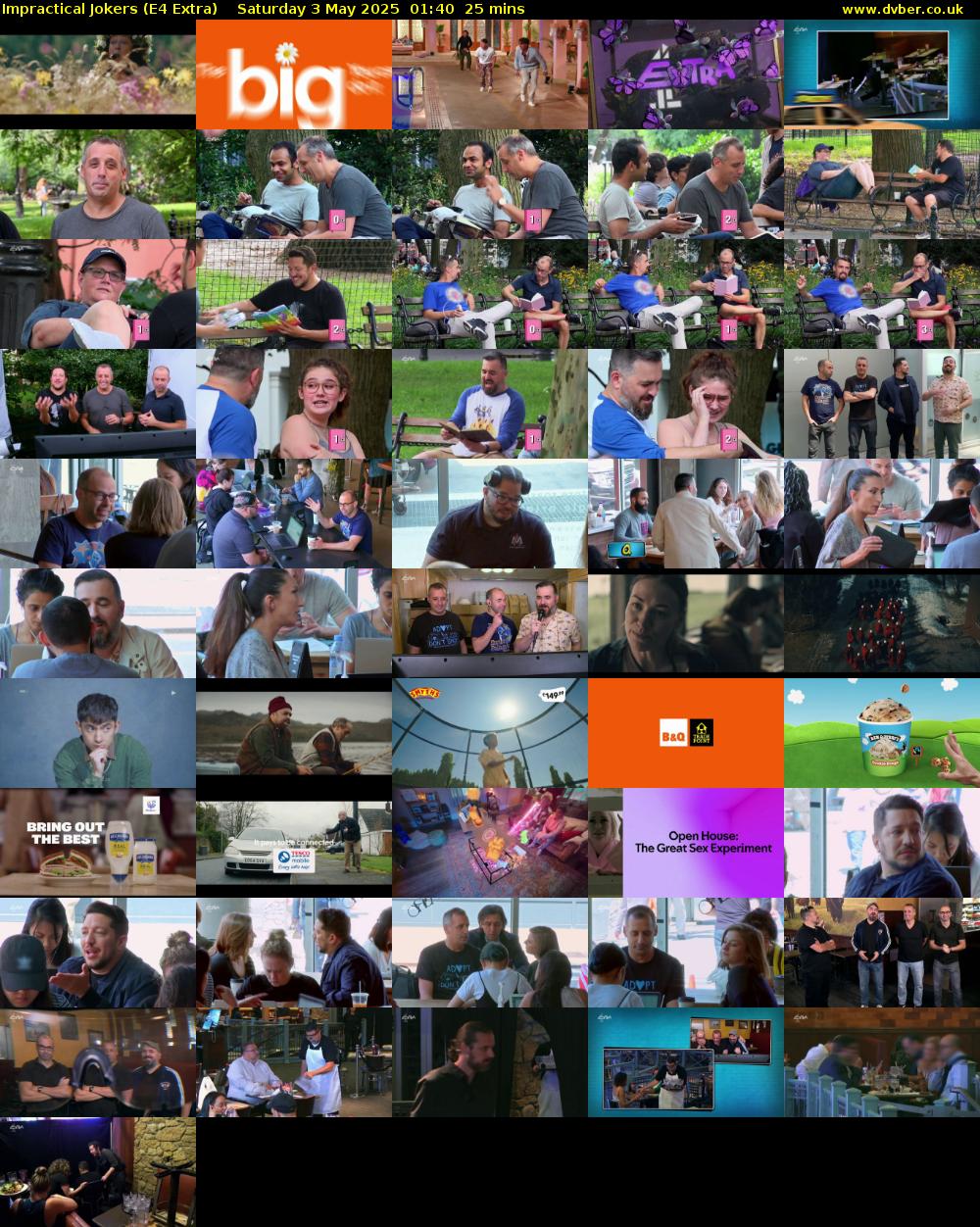 Impractical Jokers (E4 Extra) Saturday 3 May 2025 01:40 - 02:05