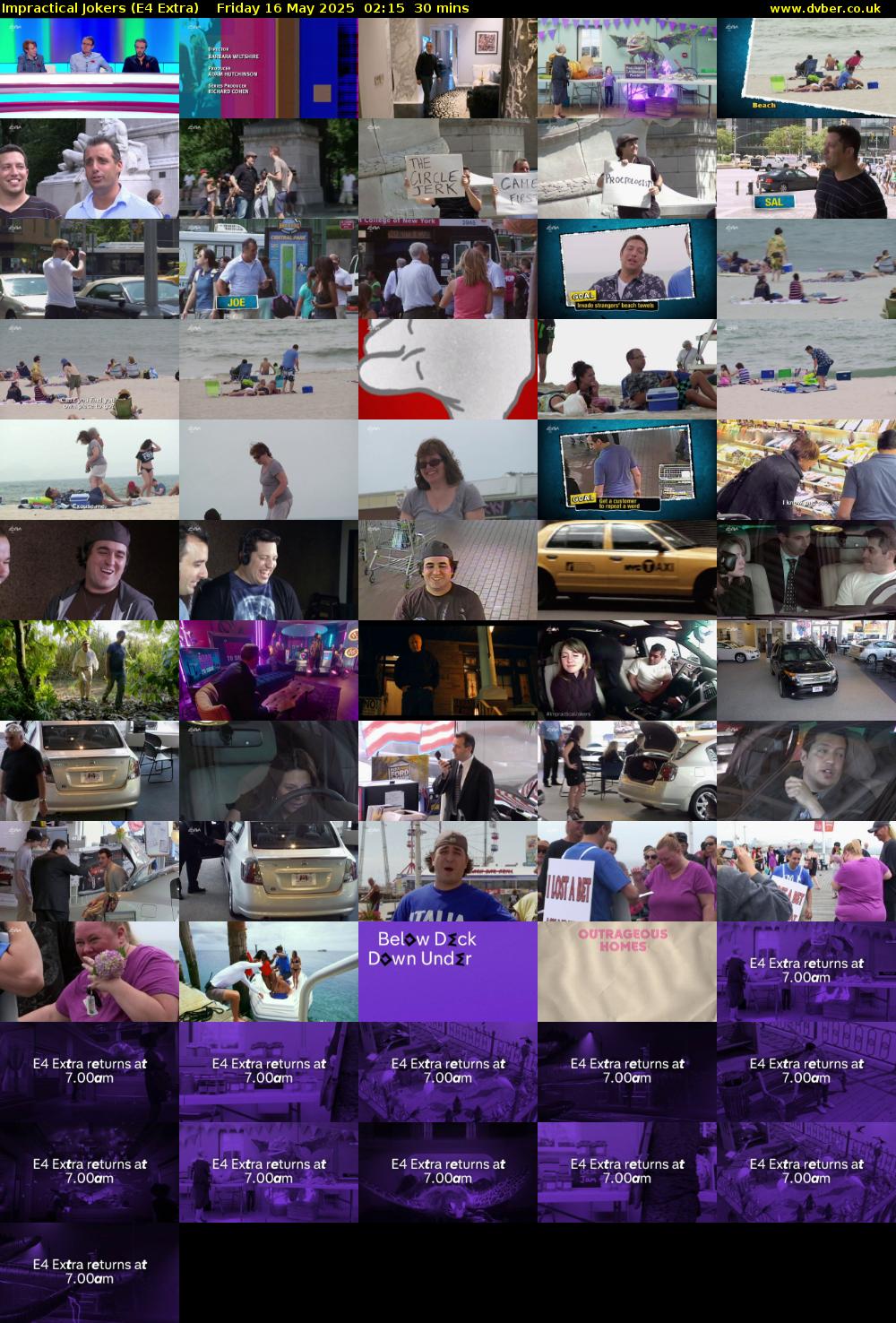 Impractical Jokers (E4 Extra) Friday 16 May 2025 02:15 - 02:45