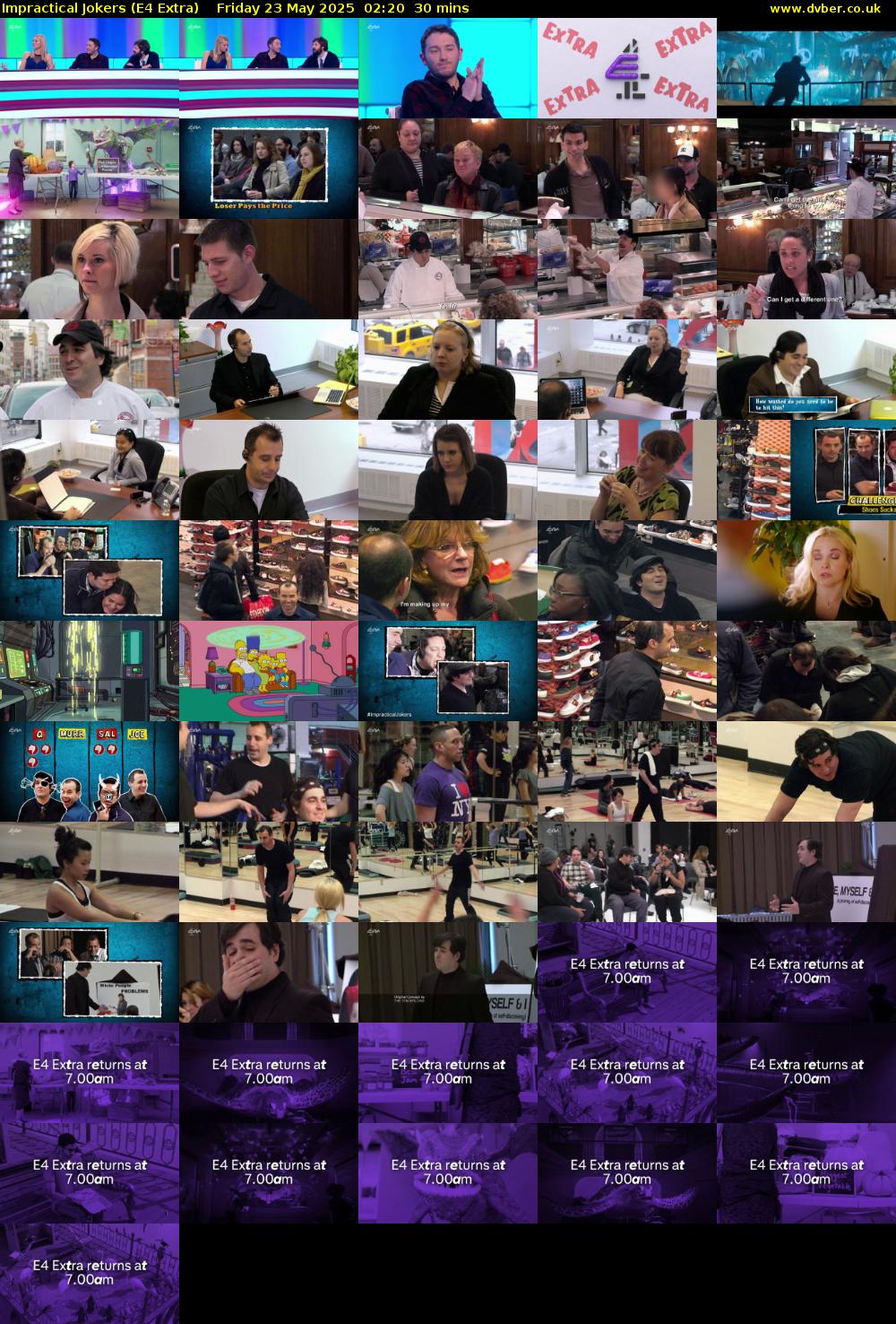 Impractical Jokers (E4 Extra) Friday 23 May 2025 02:20 - 02:50