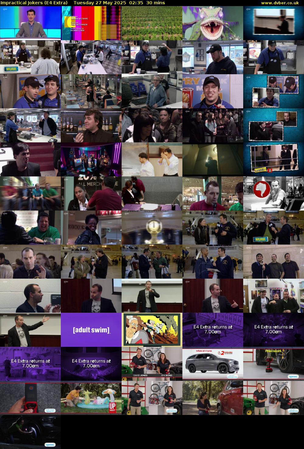 Impractical Jokers (E4 Extra) Tuesday 27 May 2025 02:35 - 03:05