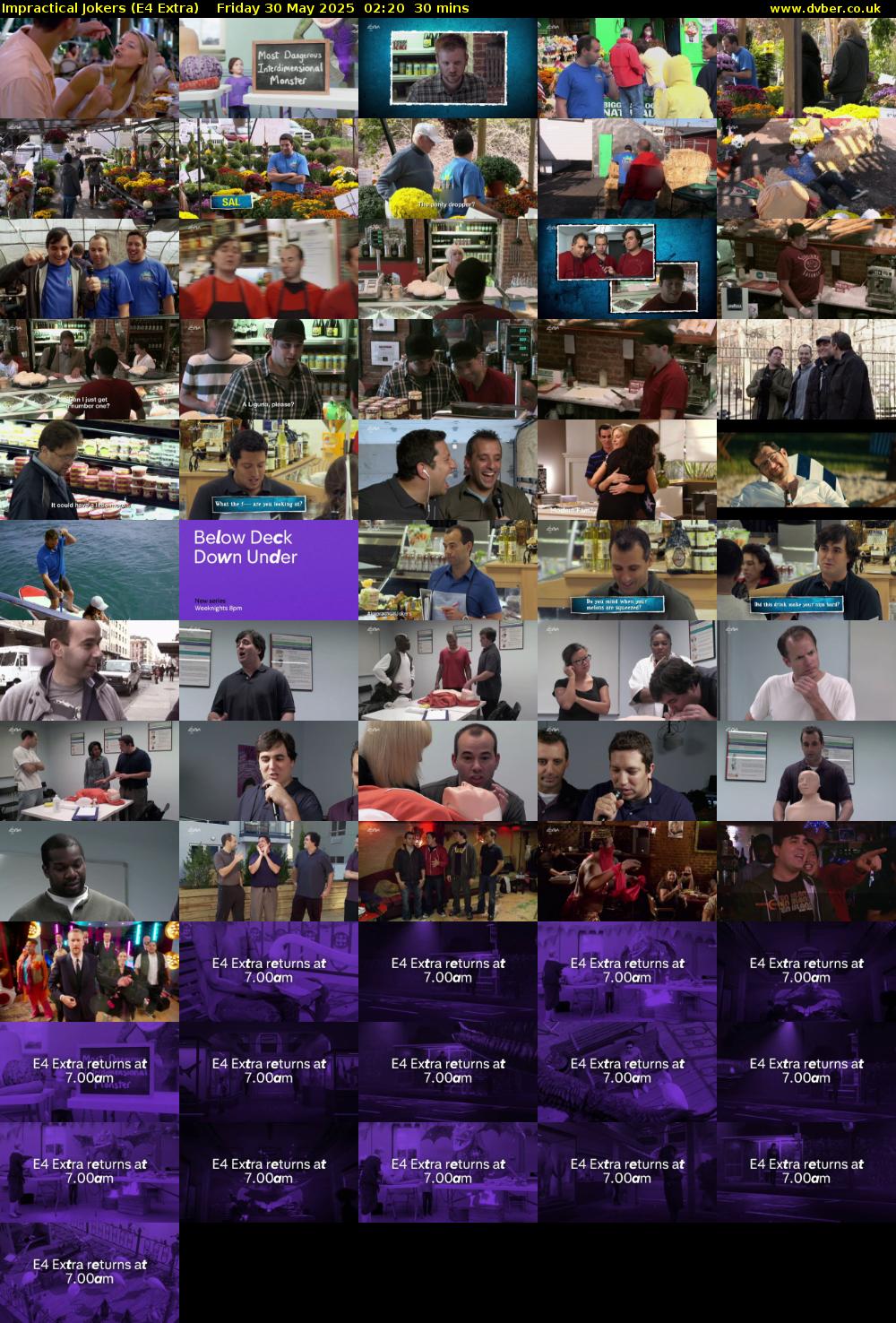Impractical Jokers (E4 Extra) Friday 30 May 2025 02:20 - 02:50