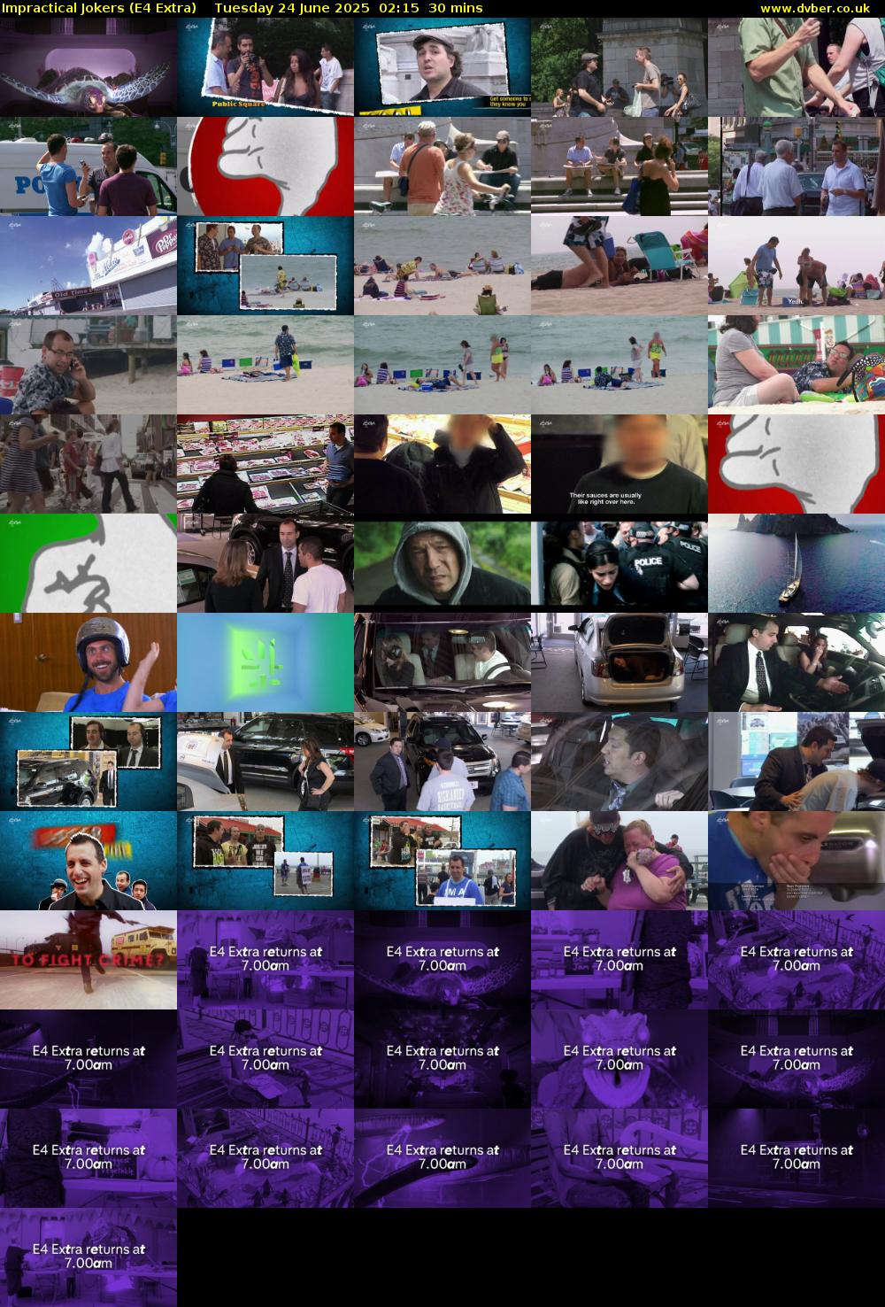 Impractical Jokers (E4 Extra) Tuesday 24 June 2025 02:15 - 02:45