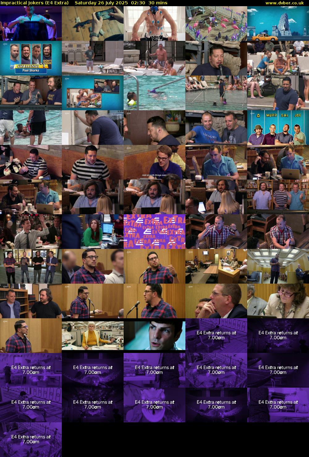 Impractical Jokers (E4 Extra) Saturday 26 July 2025 02:30 - 03:00