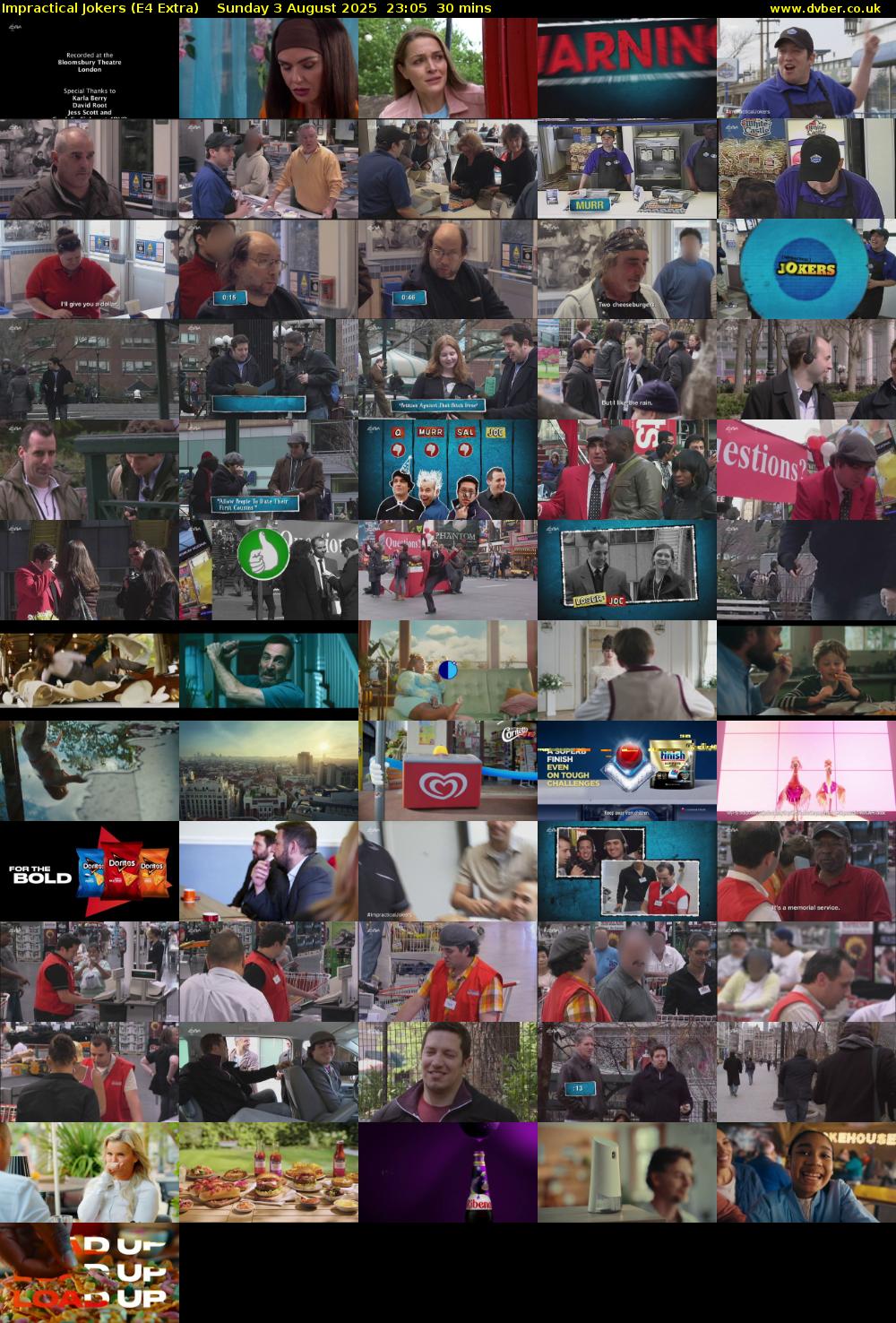 Impractical Jokers (E4 Extra) Sunday 3 August 2025 23:05 - 23:35