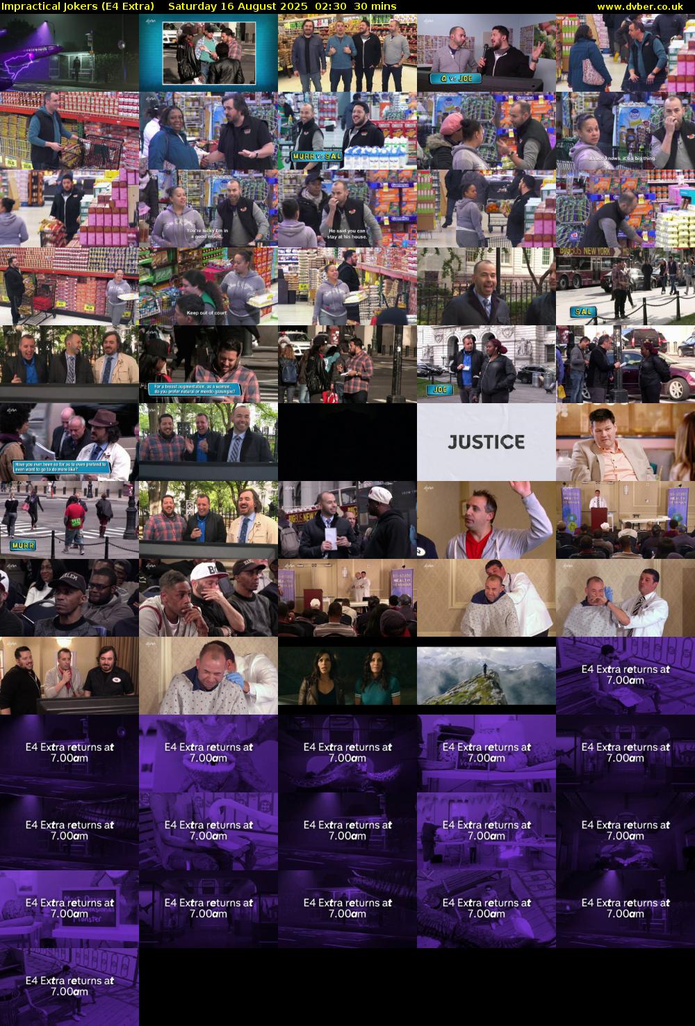 Impractical Jokers (E4 Extra) Saturday 16 August 2025 02:30 - 03:00