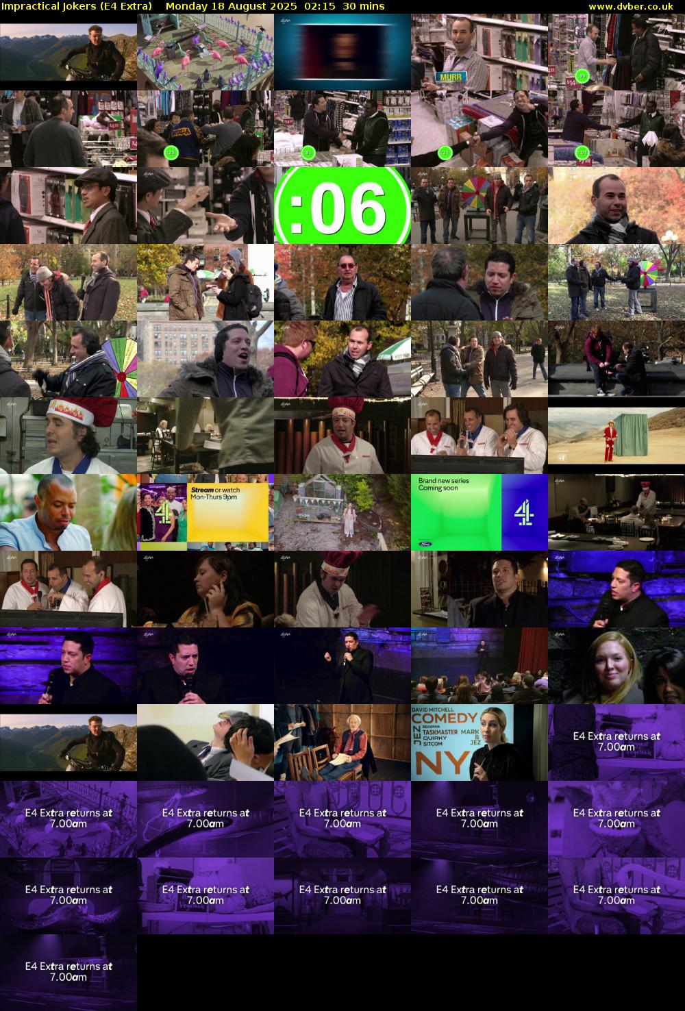 Impractical Jokers (E4 Extra) Monday 18 August 2025 02:15 - 02:45