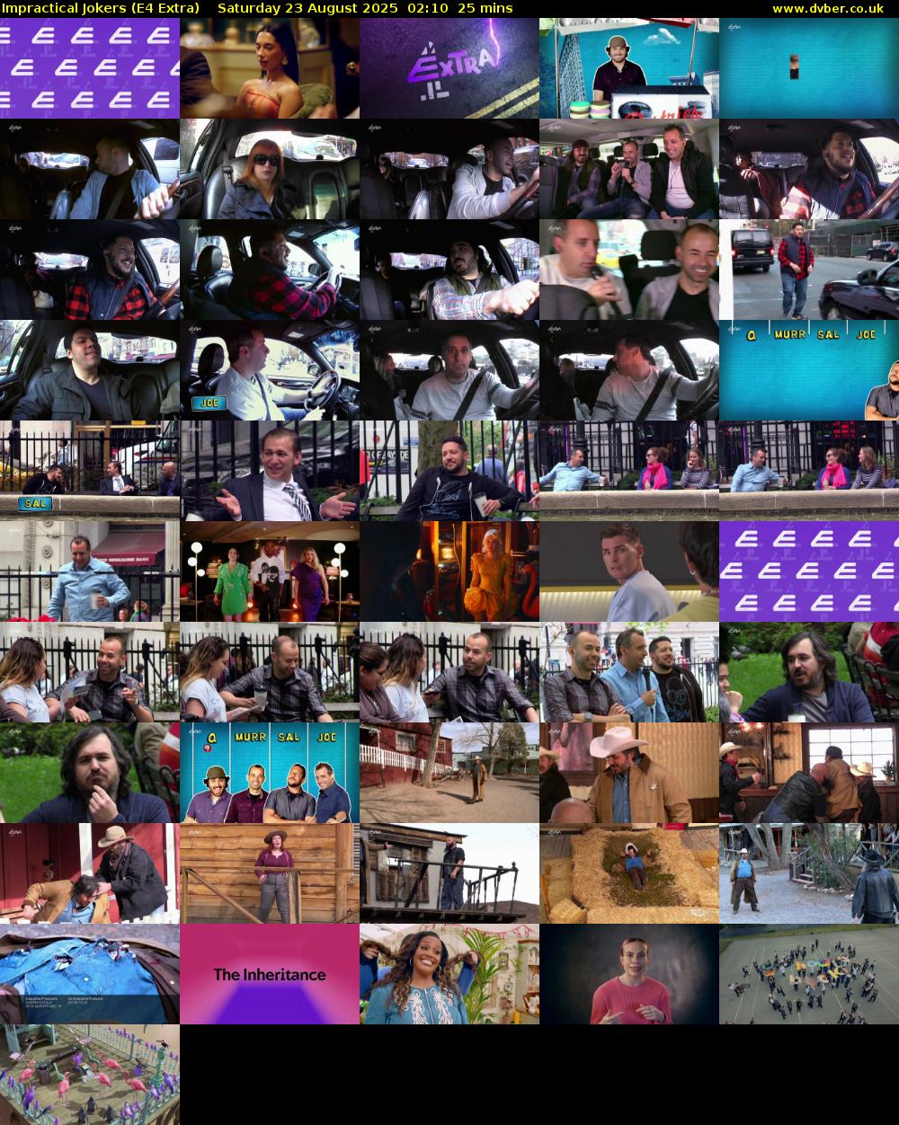 Impractical Jokers (E4 Extra) Saturday 23 August 2025 02:10 - 02:35